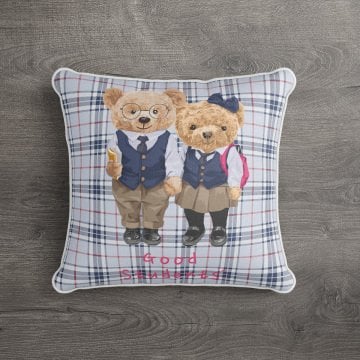 İthal Kadife Kumaş  Teddy Bear Ayıcık Kırlent Kılıfı