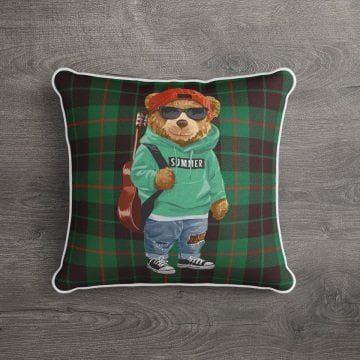 İthal Kadife Kumaş  Teddy Bear Ayıcık Kırlent Kılıfı