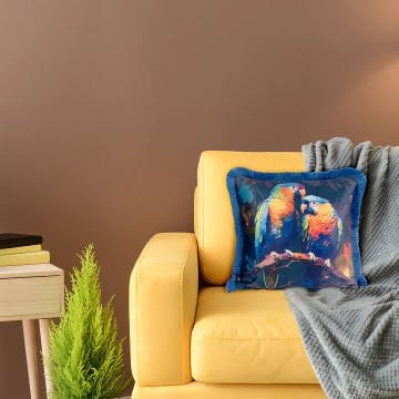 Kadife kırlent ithal Özel Tasarım modern klasik püsküllü Kırlent Kılıfı